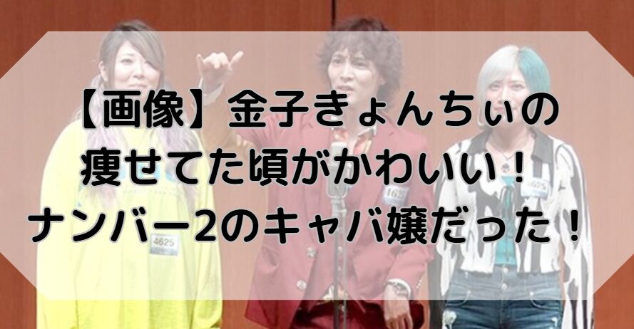 金子きょんちいの痩せていたころが可愛かった